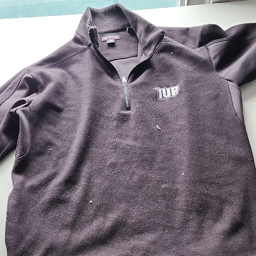 Antigua Men's Dark Gray Zip-Up Sweater